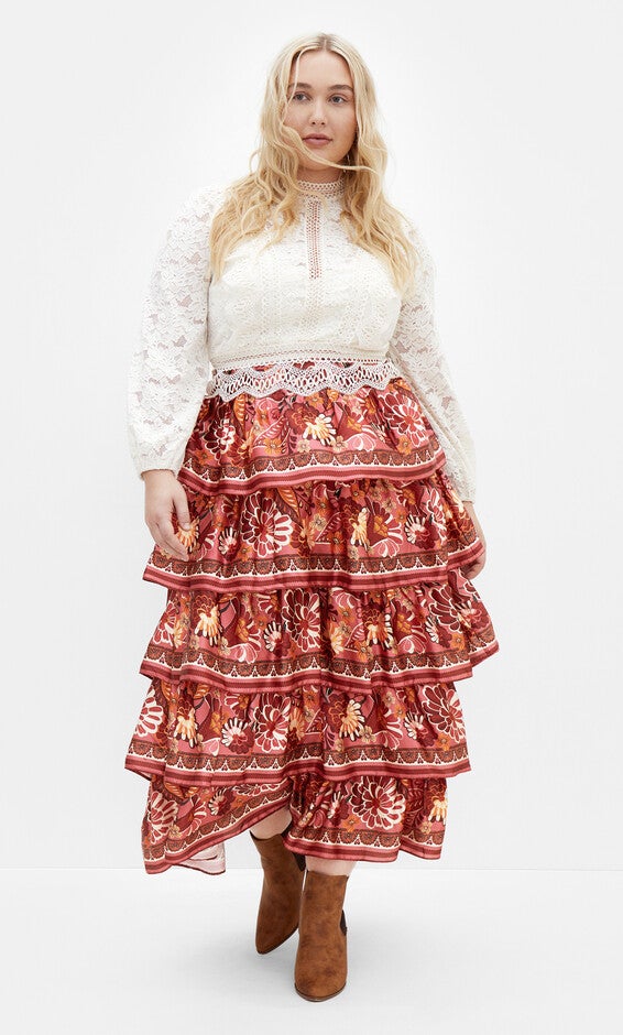 Drama Queen Skirt - rose, RED, hi-res image number 0