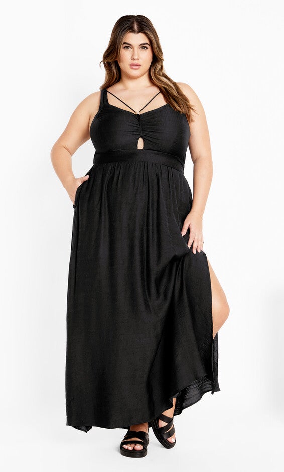 Iman Dress - black, BLACK, hi-res image number null
