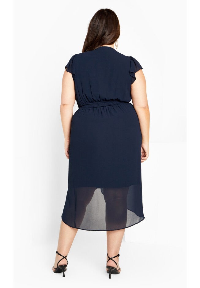 Wrap Swing Dress - navy, TRUE, on-hover image number 1
