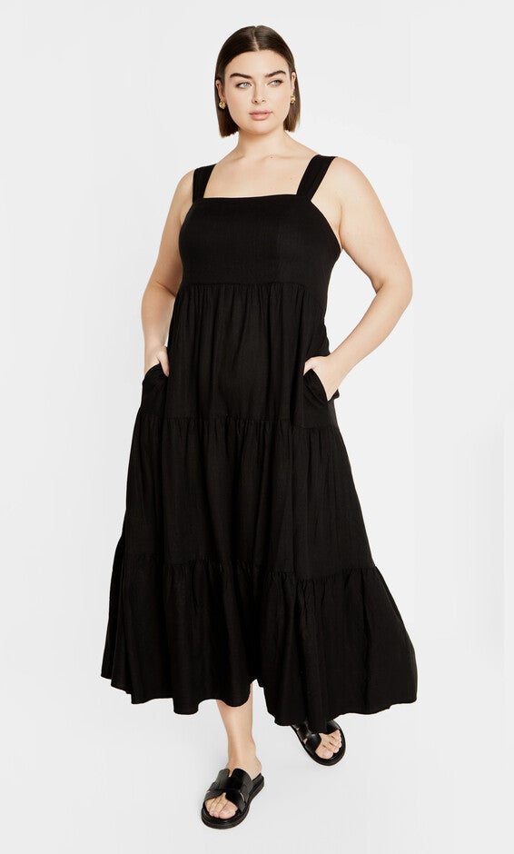 Livvy Maxi Dress - black, BLACK, hi-res image number 0