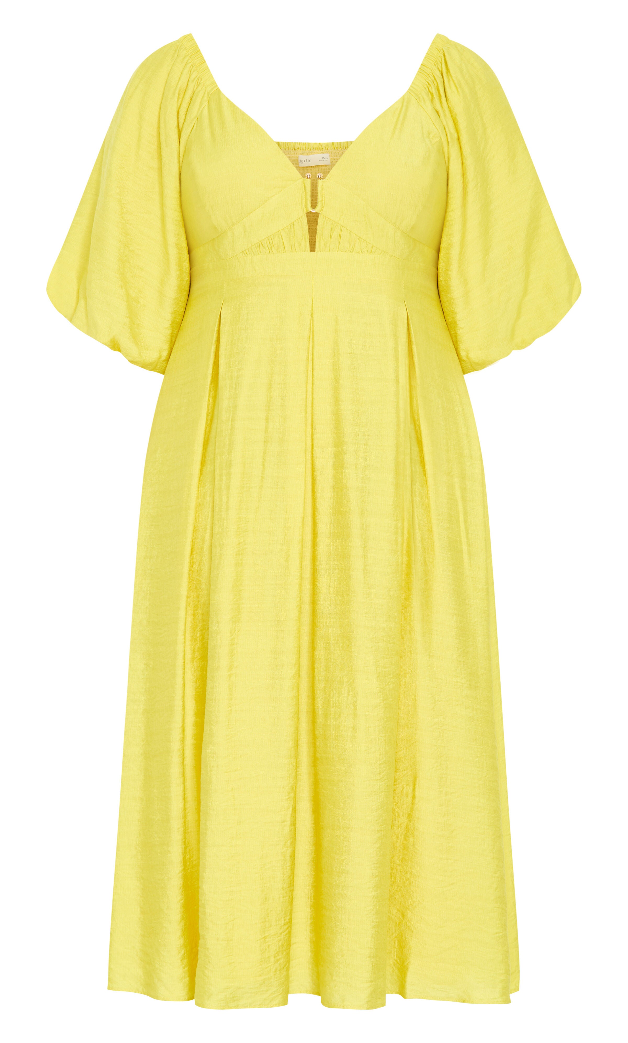 Shae V Neck Dress - lime, GREEN, alternate image number 4