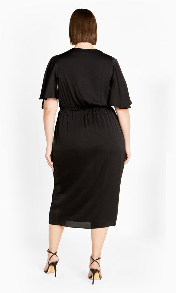 Soft Ruffle Dress - black, BLACK, alternate image number null