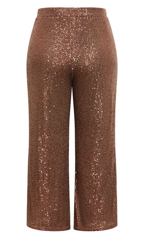 Avery Sequin Pant - bronze, BROWN, alternate image number 5