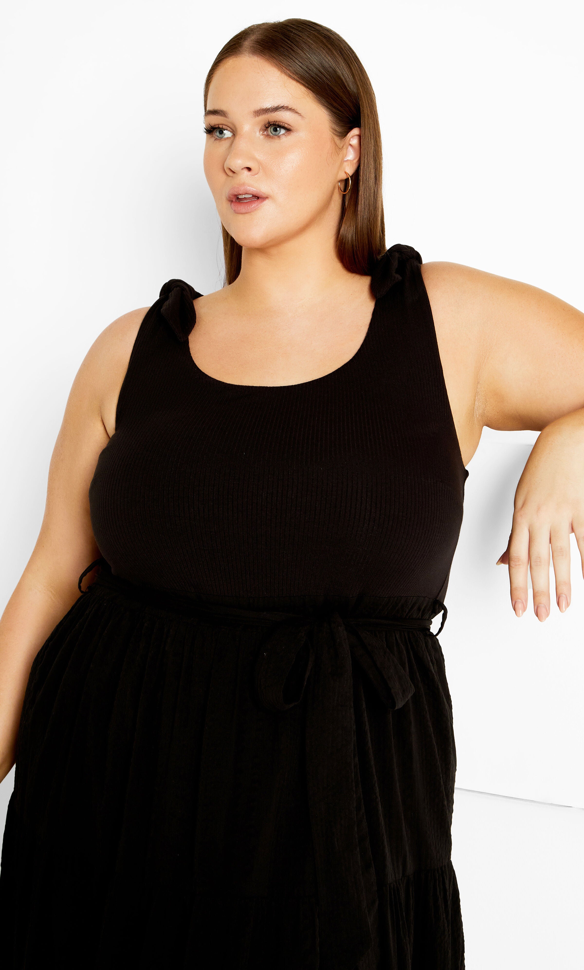 Hallie Dress - black, BLACK, alternate image number 2