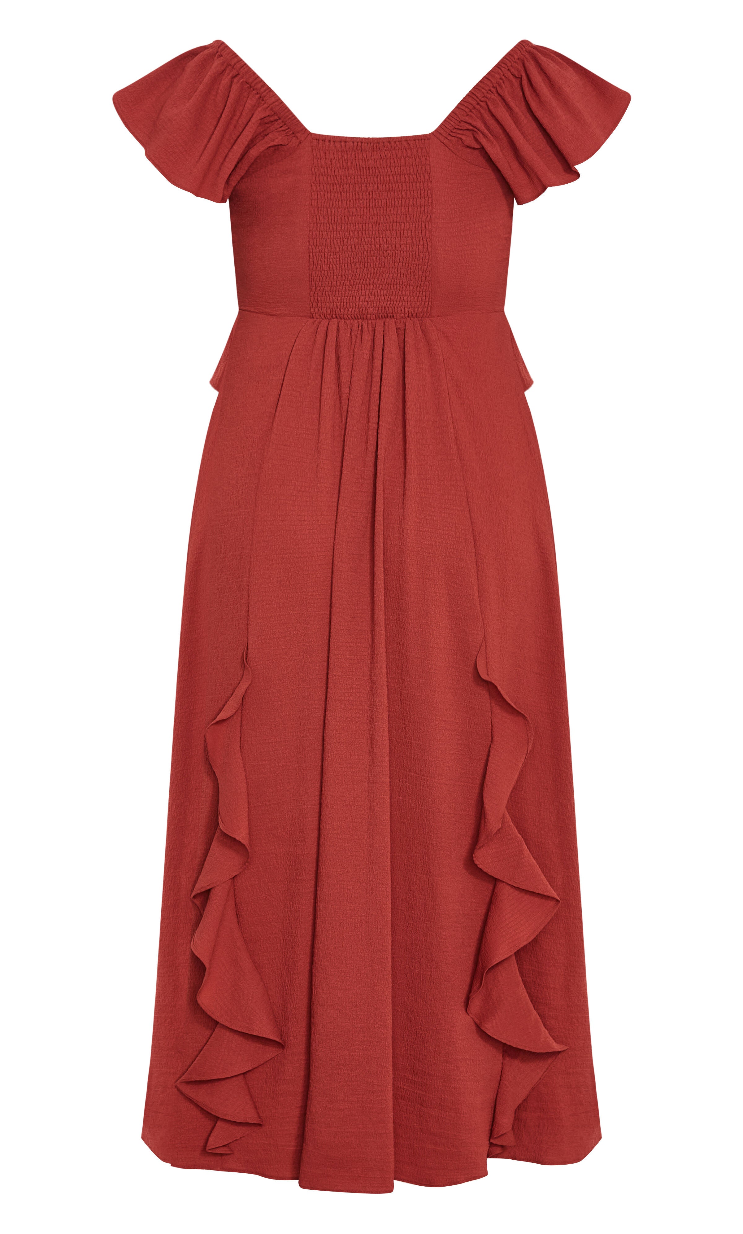 Fee Frill Maxi Dress - sienna, ORANGE, alternate image number 4