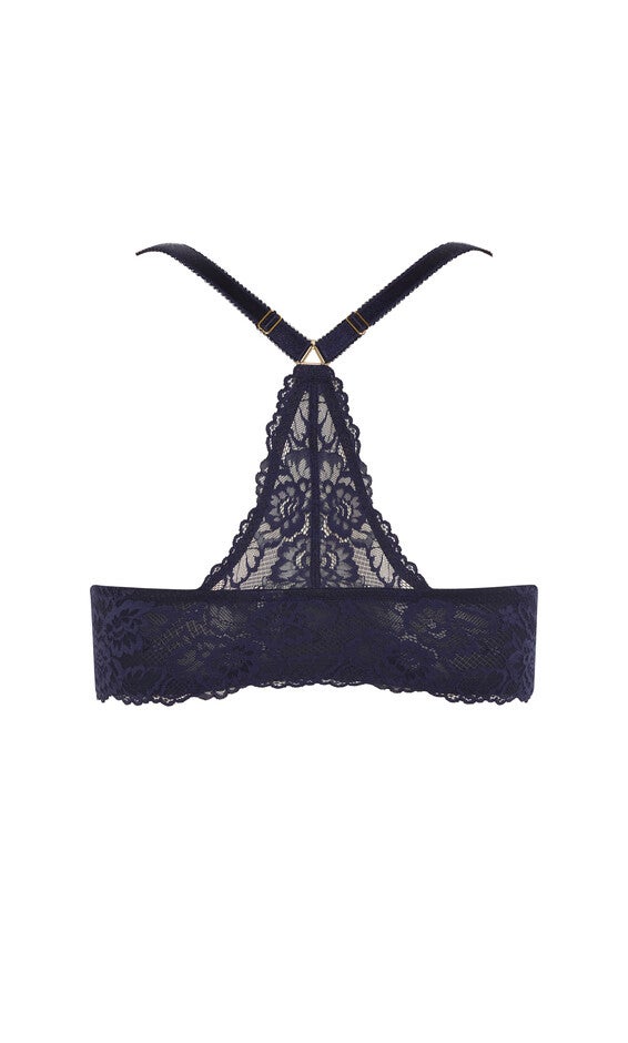 Adore Luxe Racerback Push Up Bra - midnight, BLUE, alternate image number 3