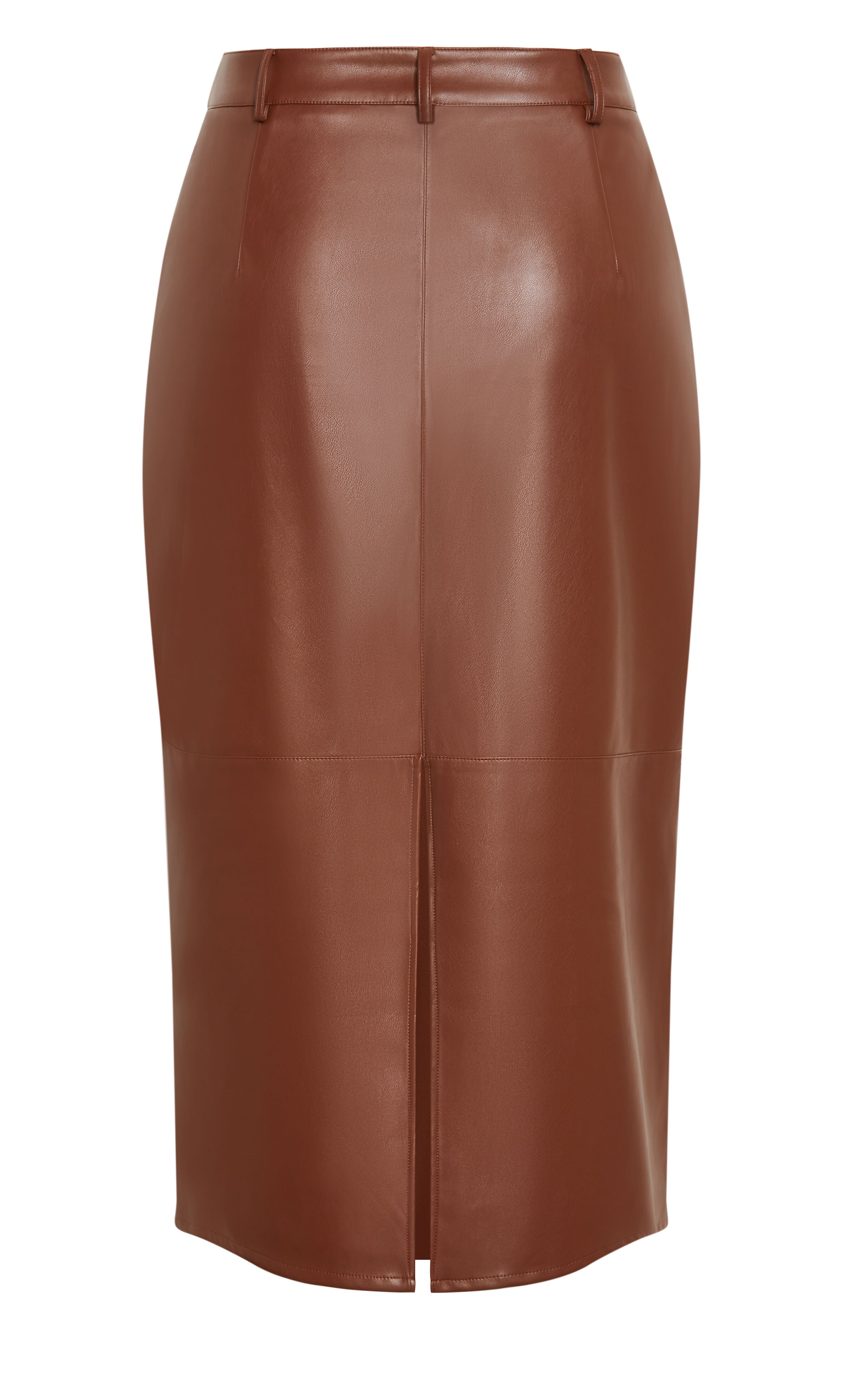 Faux Leather Ivy Skirt - nougat, NOUGAT, alternate image number 4