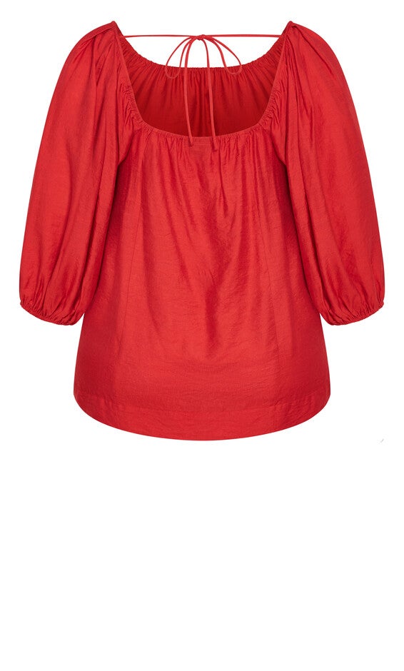Leila Top - cherry, RED, alternate image number null