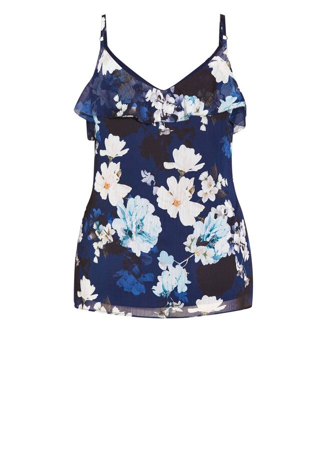Shy Orchid Top - navy, BLUE, alternate image number null
