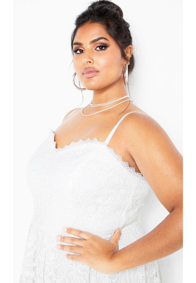 Scarlet Lace Dress - ivory, WHITE, alternate image number null