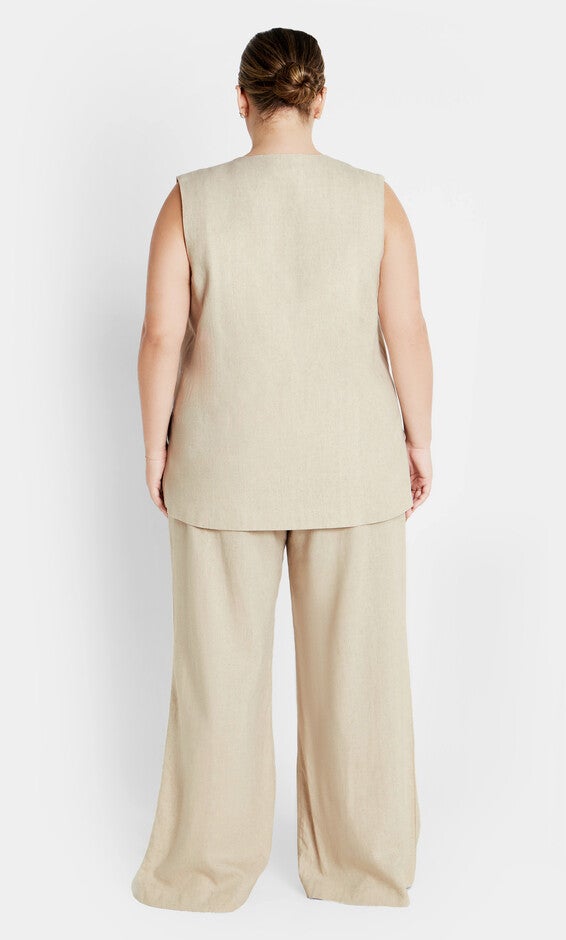 Nala Sleeveless Jacket - stone, STONE, alternate image number null