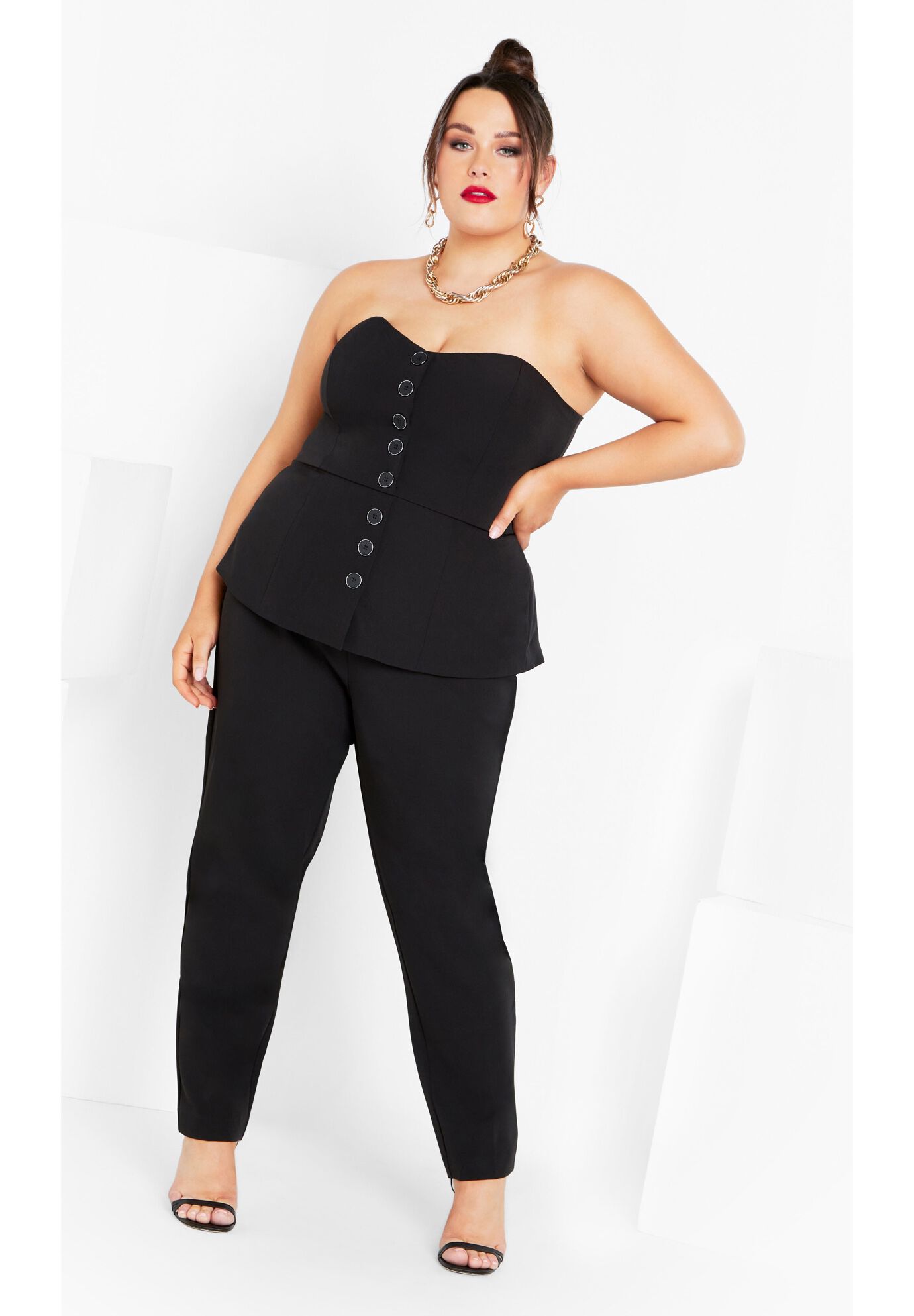 Emma Jumpsuit - black, BLACK, on-hover image number 1