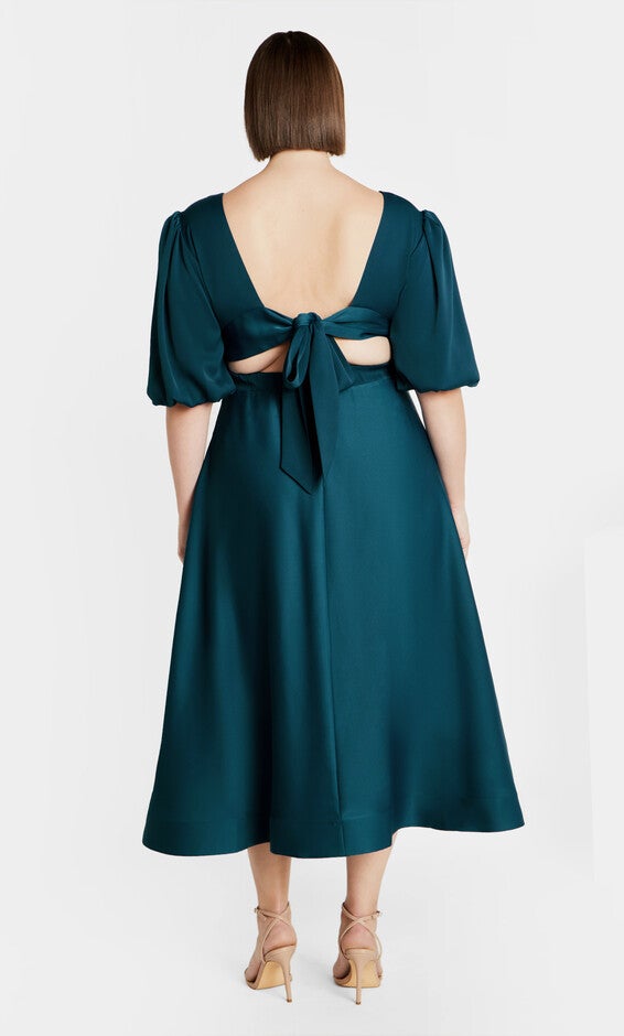 Lula Dress - teal, TEAL, alternate image number 1