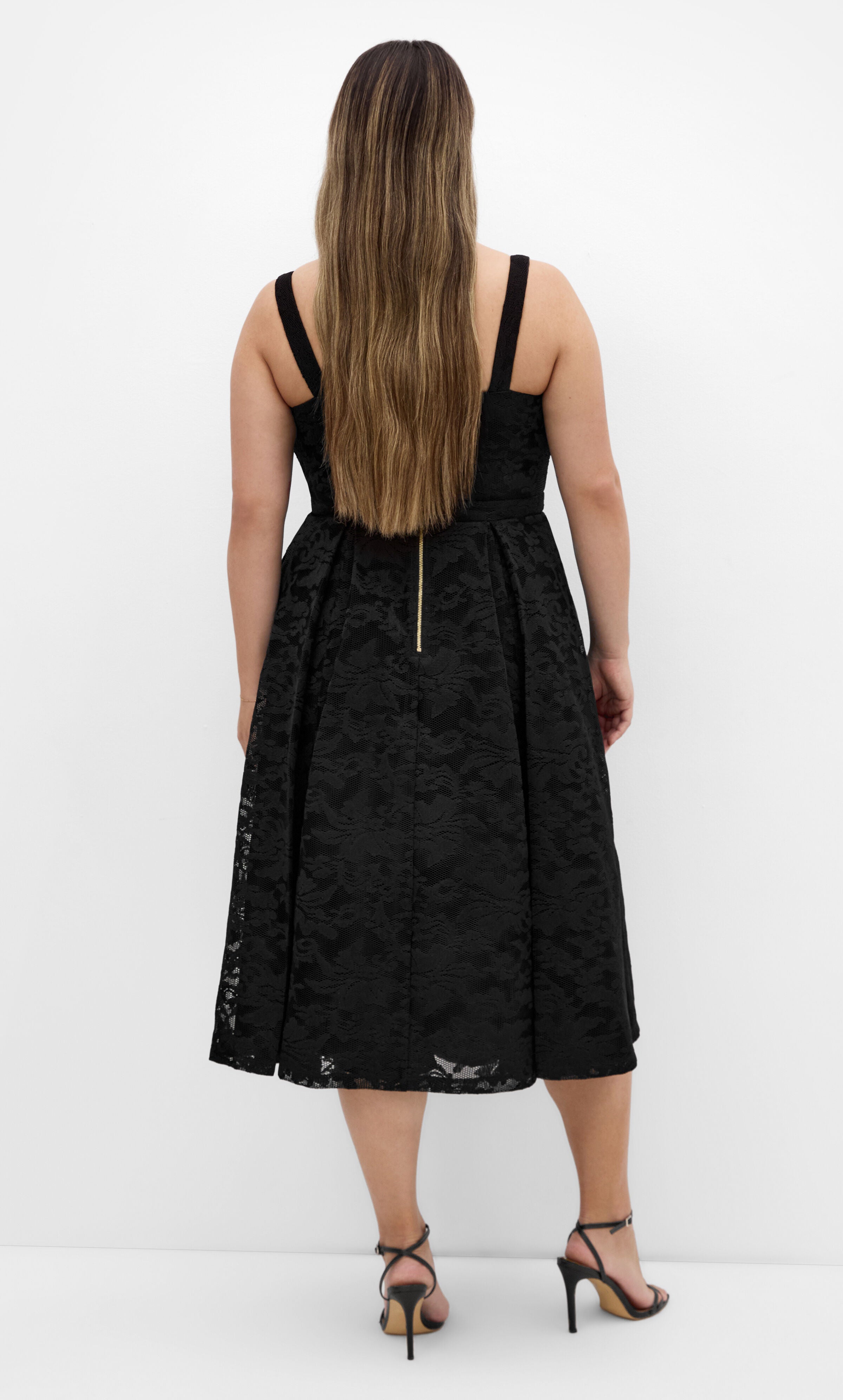 Jacklynn Midi Dress - black, BLACK, alternate image number 1