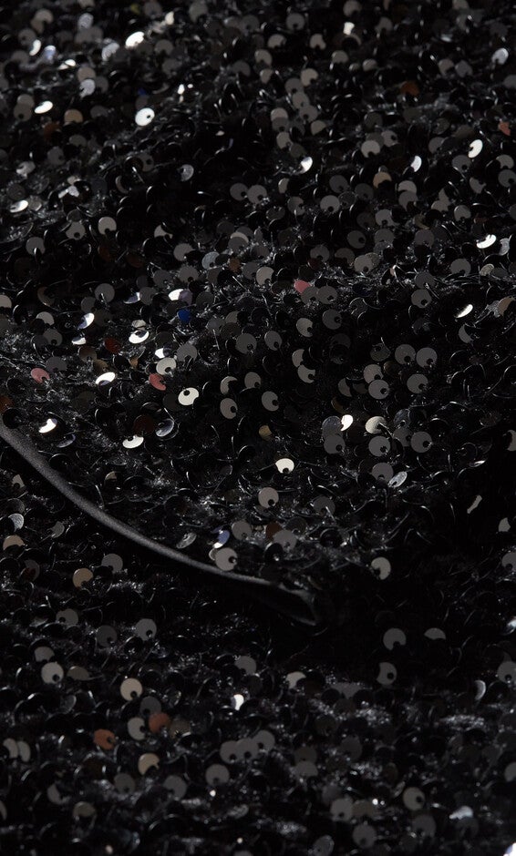 Sequin Neptune Dress - black, BLACK, alternate image number 5
