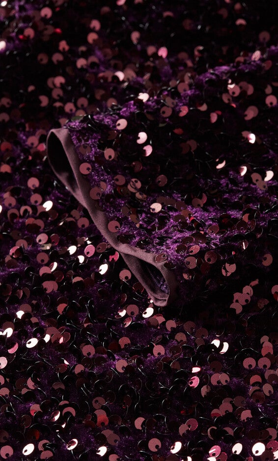 Sequin Eclipse Dress - plum, PURPLE, alternate image number 5