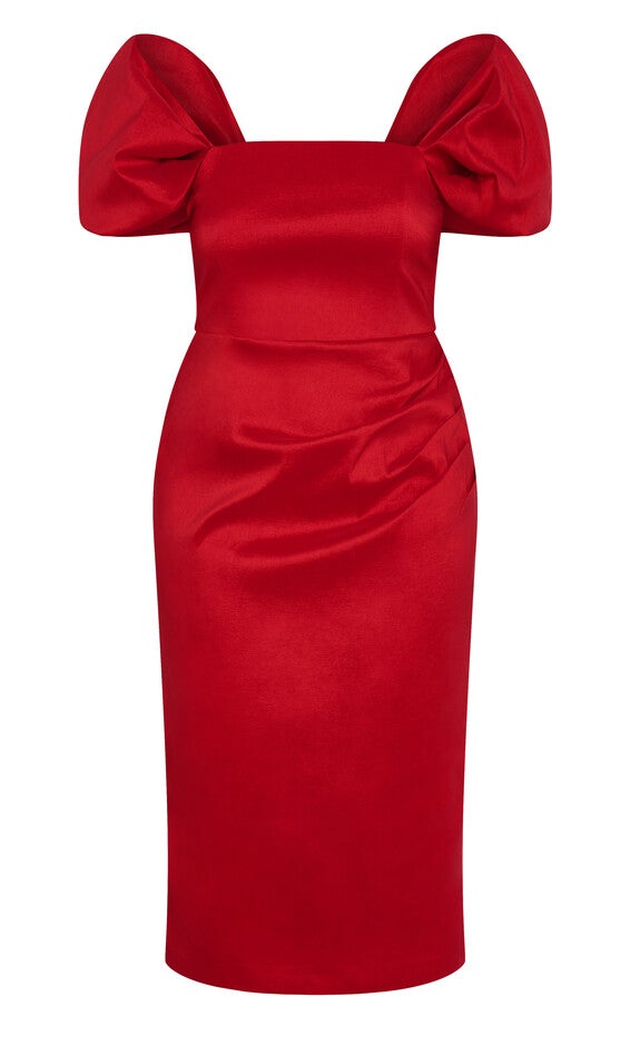 Elyse Dress - red, RED, alternate image number 4