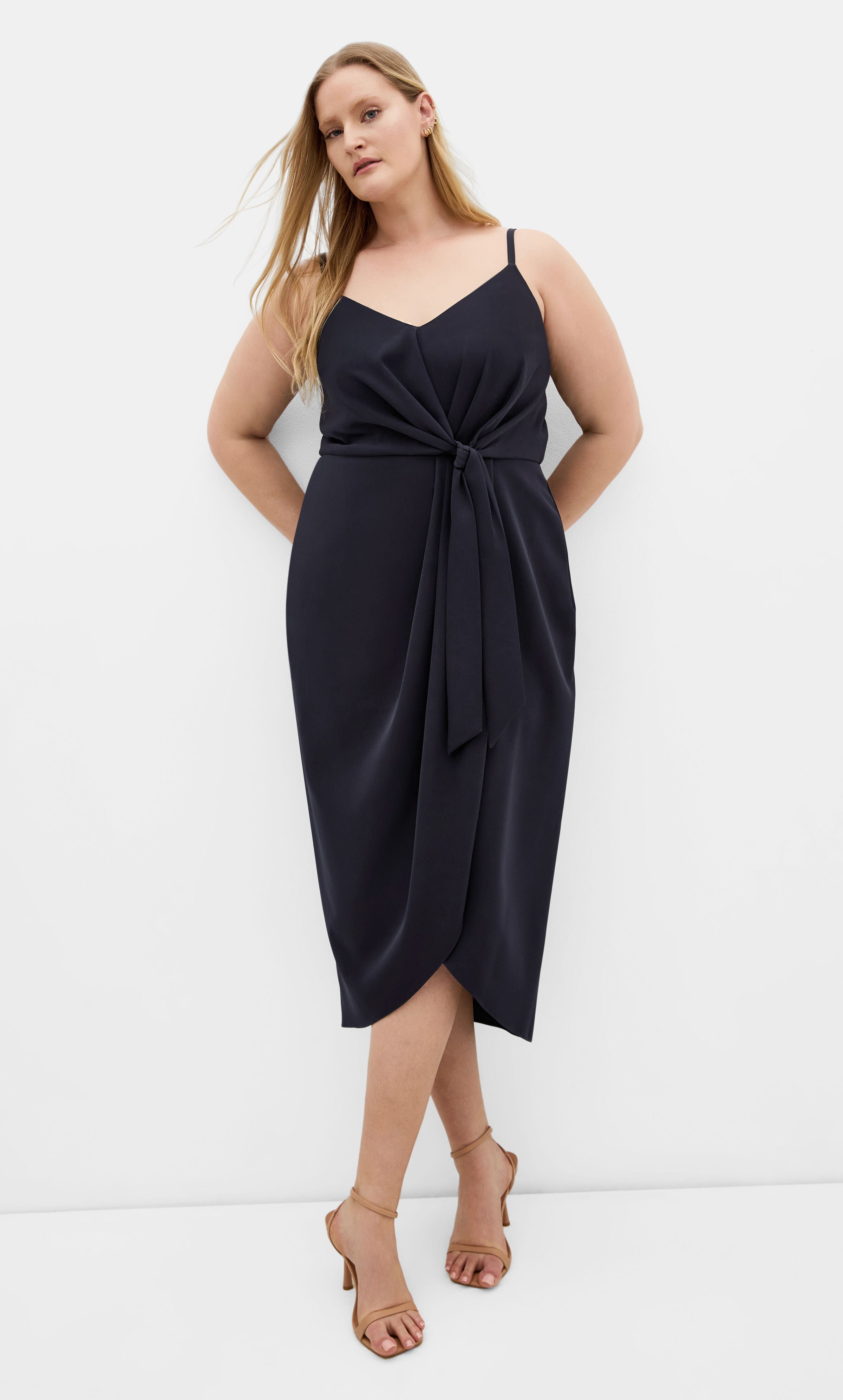 Love Affair Midi Dress - dark navy, DENIM, hi-res image number 0