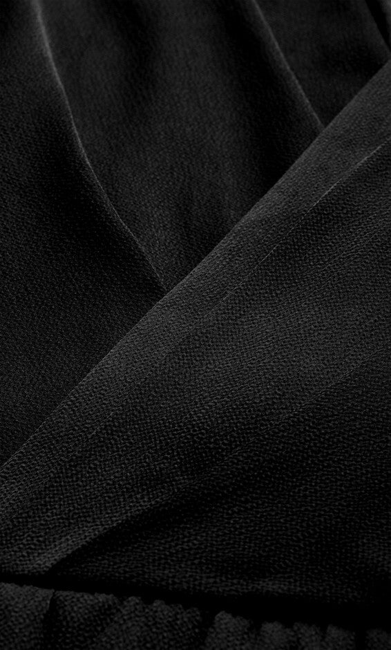 Soft Ruffle Dress - black, BLACK, alternate image number null