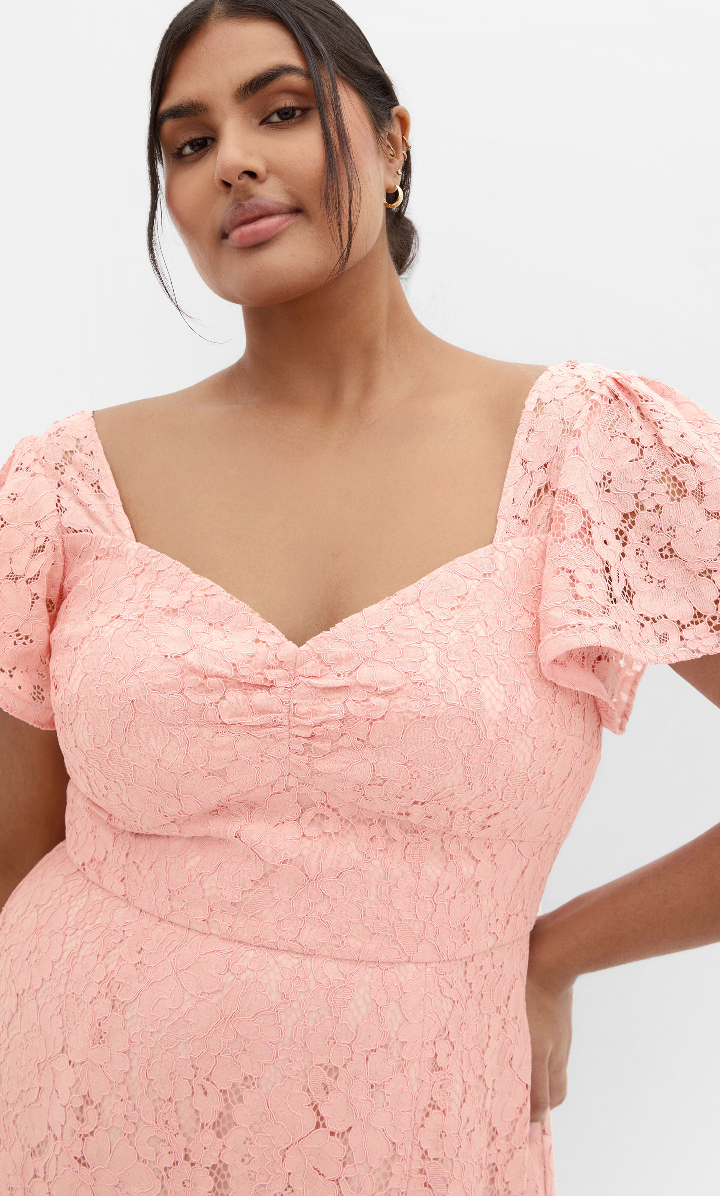 Maisie Lace Midi Dress - ballet pink, PINK, alternate image number 2