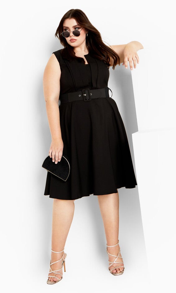 Vintage Veronica Dress - black, BLACK, hi-res image number 0