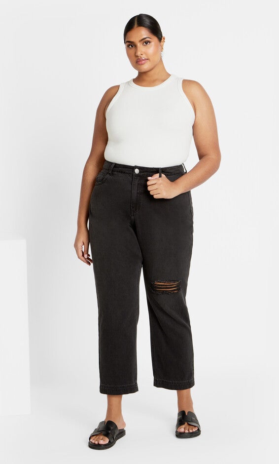 Harley Kenia Straight Jean - black wash, BLACK, alternate image number 1