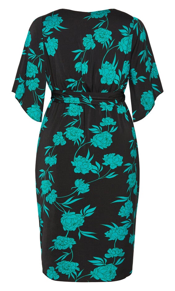 Kimberly Print Maxi Dress - aquarelle, AQUARELLE, alternate image number 4