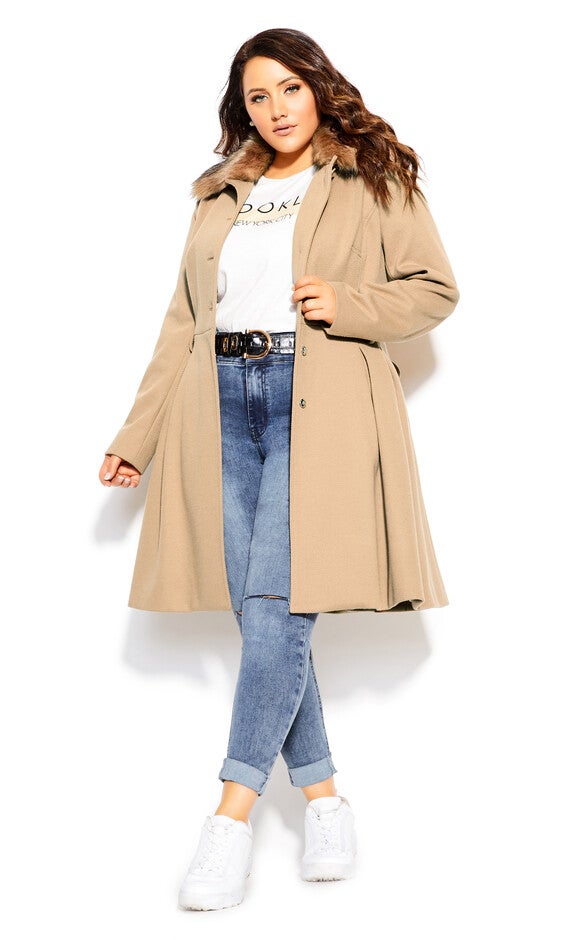 Blushing Belle Coat - taupe, BROWN, hi-res image number 0