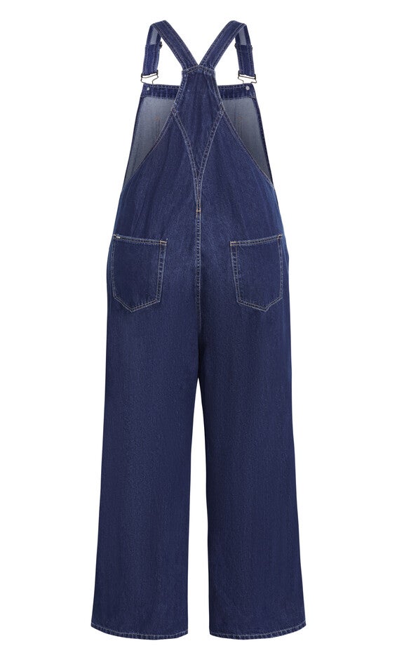 Pinafore Overall - mid denim, DENIM, alternate image number null