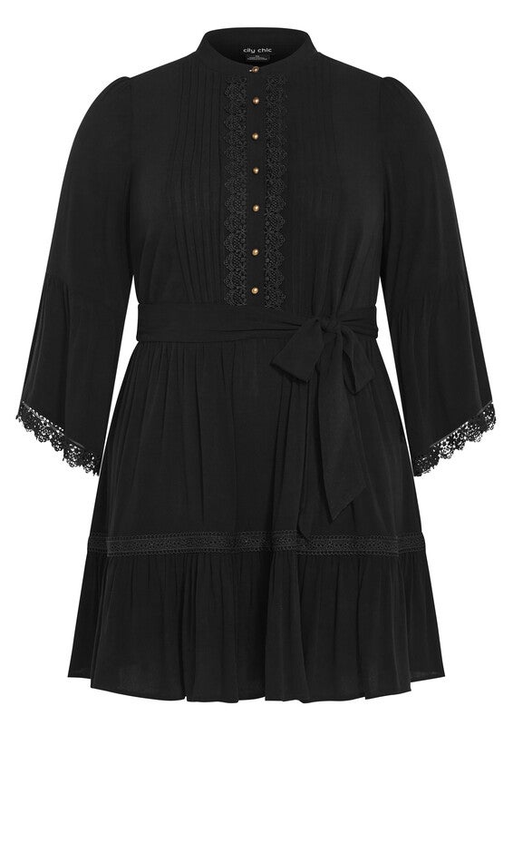 Camille Dress - black, BLACK, alternate image number 4