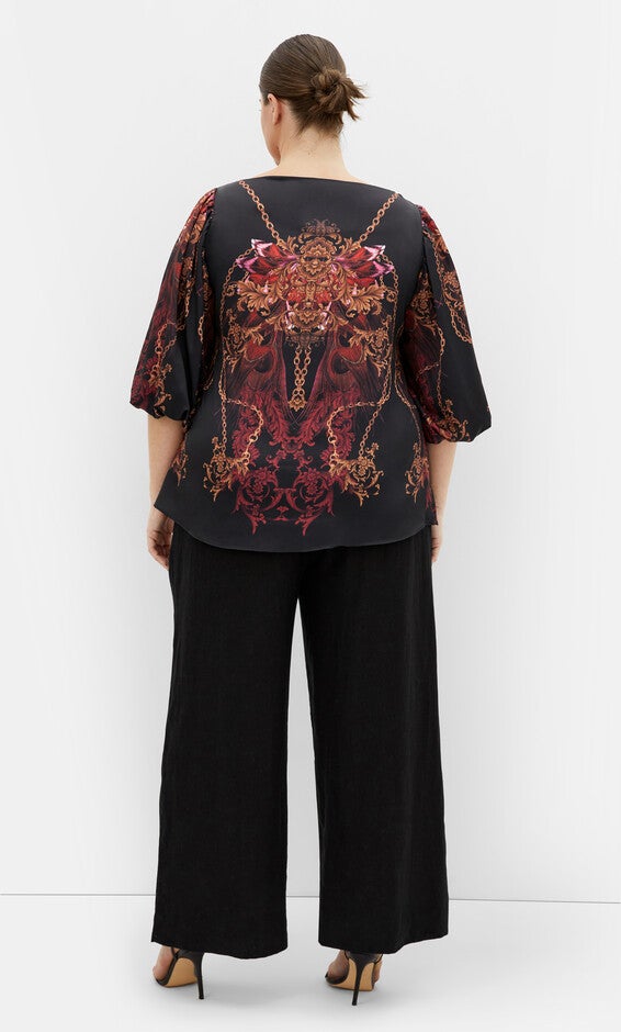 Ivanna Top - ruby, RED, alternate image number 2