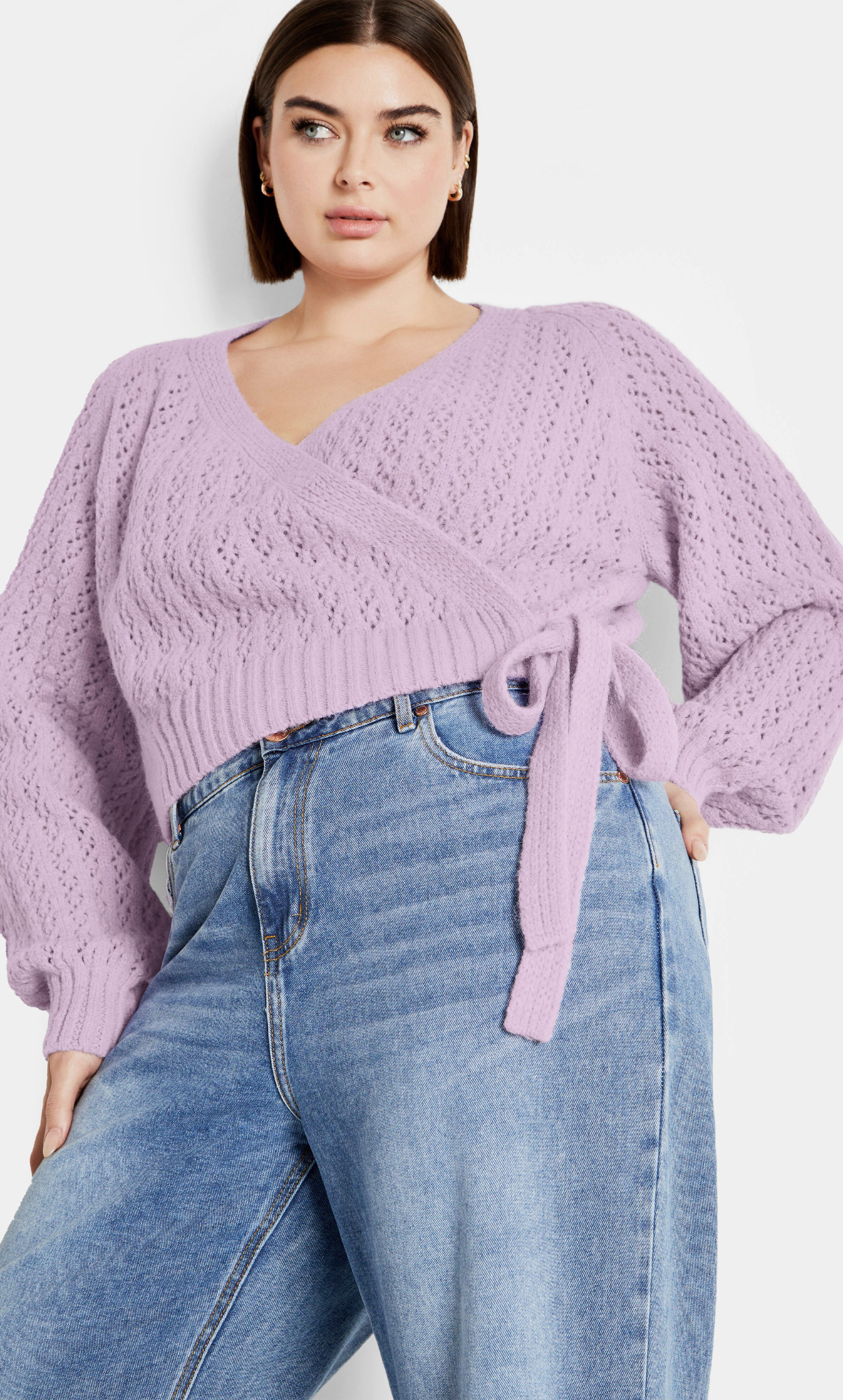 Isla Cardigan - lilac, LILAC, alternate image number 3