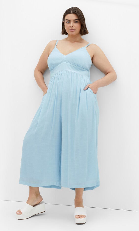 Lara Jumpsuit - blue, BLUE, on-hover image number 1