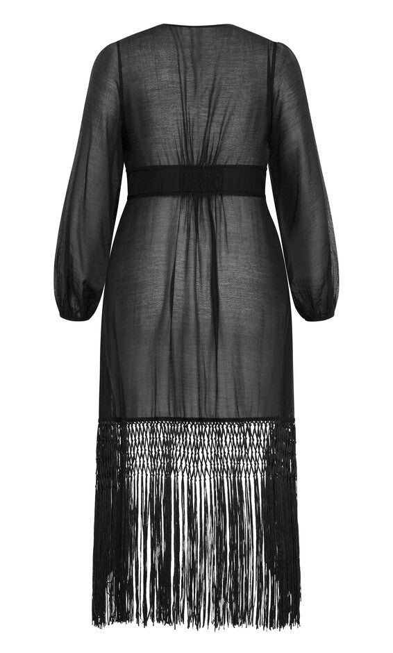 Calypso Fringe Jacket - black, BLACK, alternate image number 4