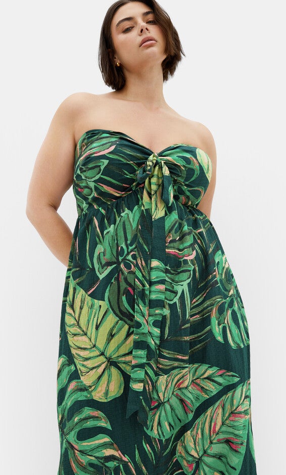 Peta Palm Maxi Dress - green, GREEN MULTI, alternate image number 1
