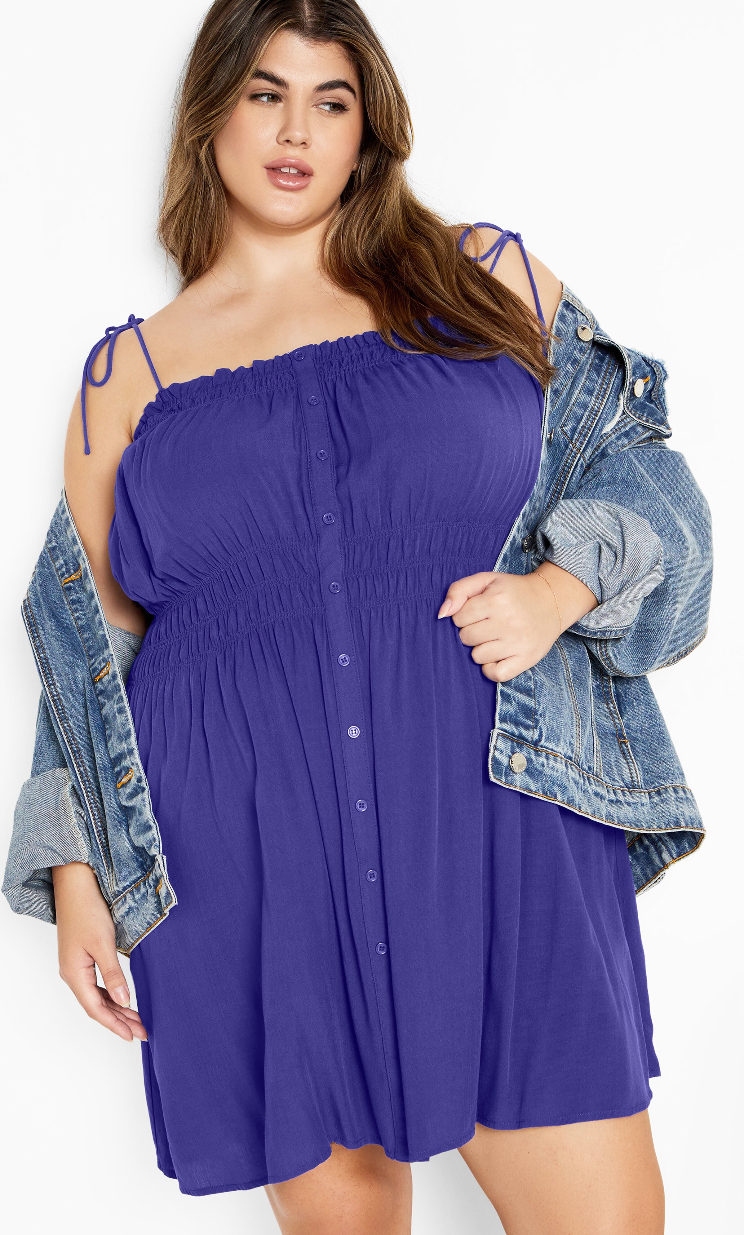 Lyla Dress - ocean, BLUE, hi-res image number 0