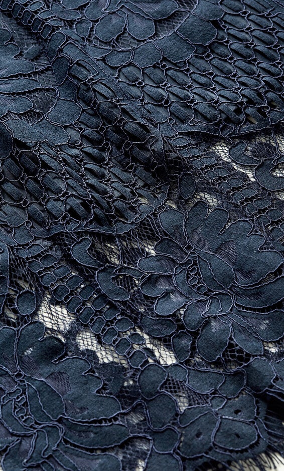 Pippa Lace Dress - navy, NAVY, alternate image number 7