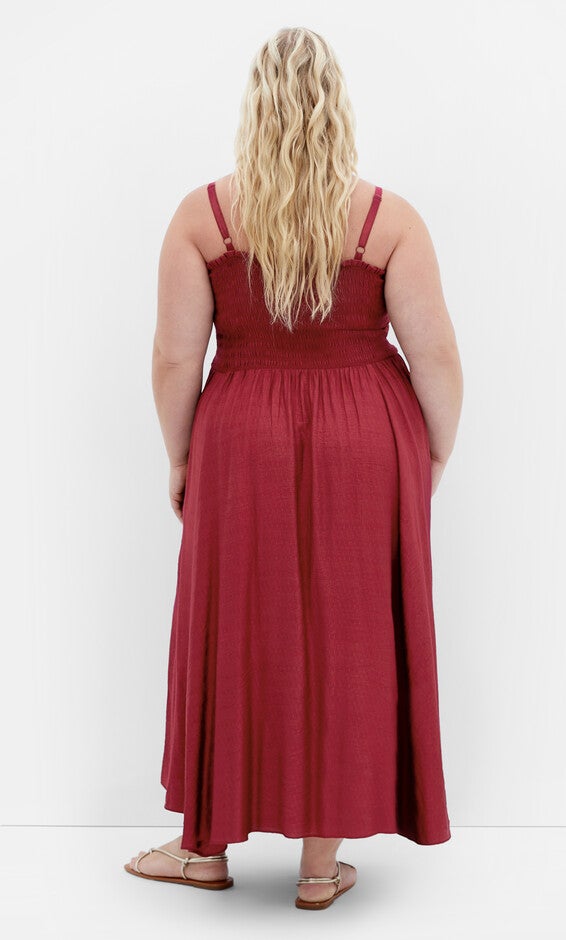 Maui Maxi Dress - shiraz, RED, alternate image number null