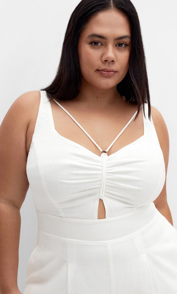 Ryann Jumpsuit - ivory, WHITE, alternate image number null