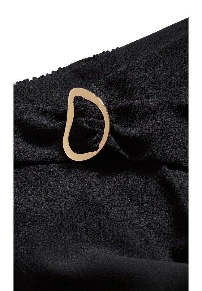 Jill Belted Wide Leg Pant, BLACK, alternate image number null