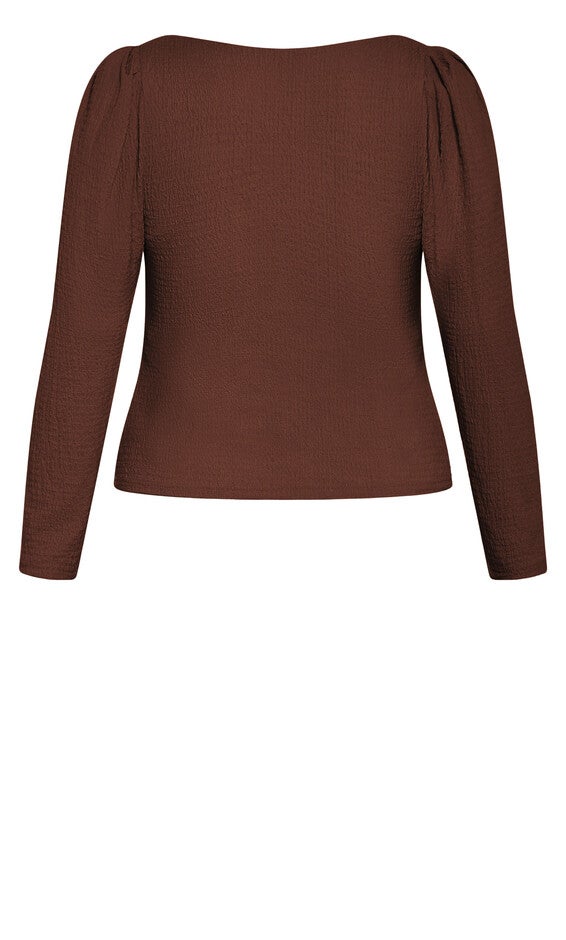 Mysteria Top - chocolate, BROWN, alternate image number 4