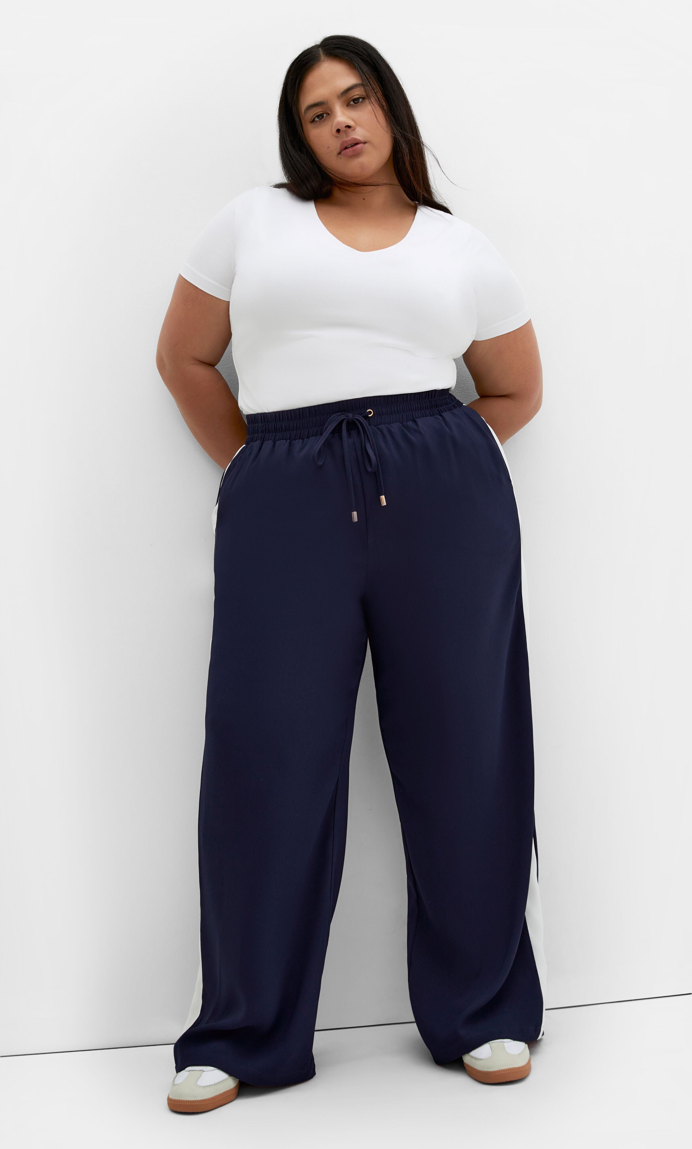 Lilia Pant - navy, BLUE, alternate image number 1