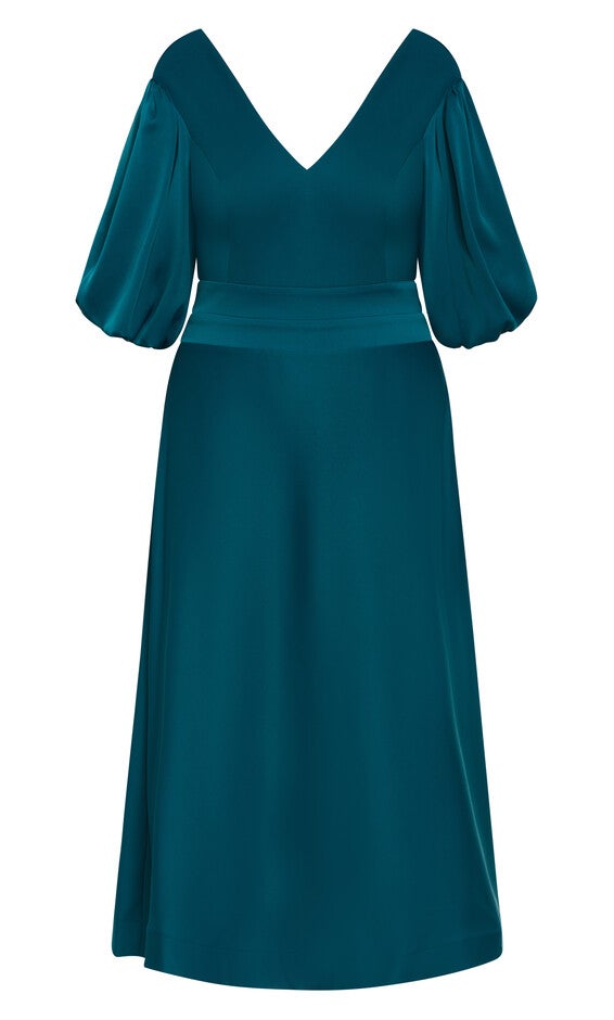 Lula Dress - teal, TEAL, alternate image number 3