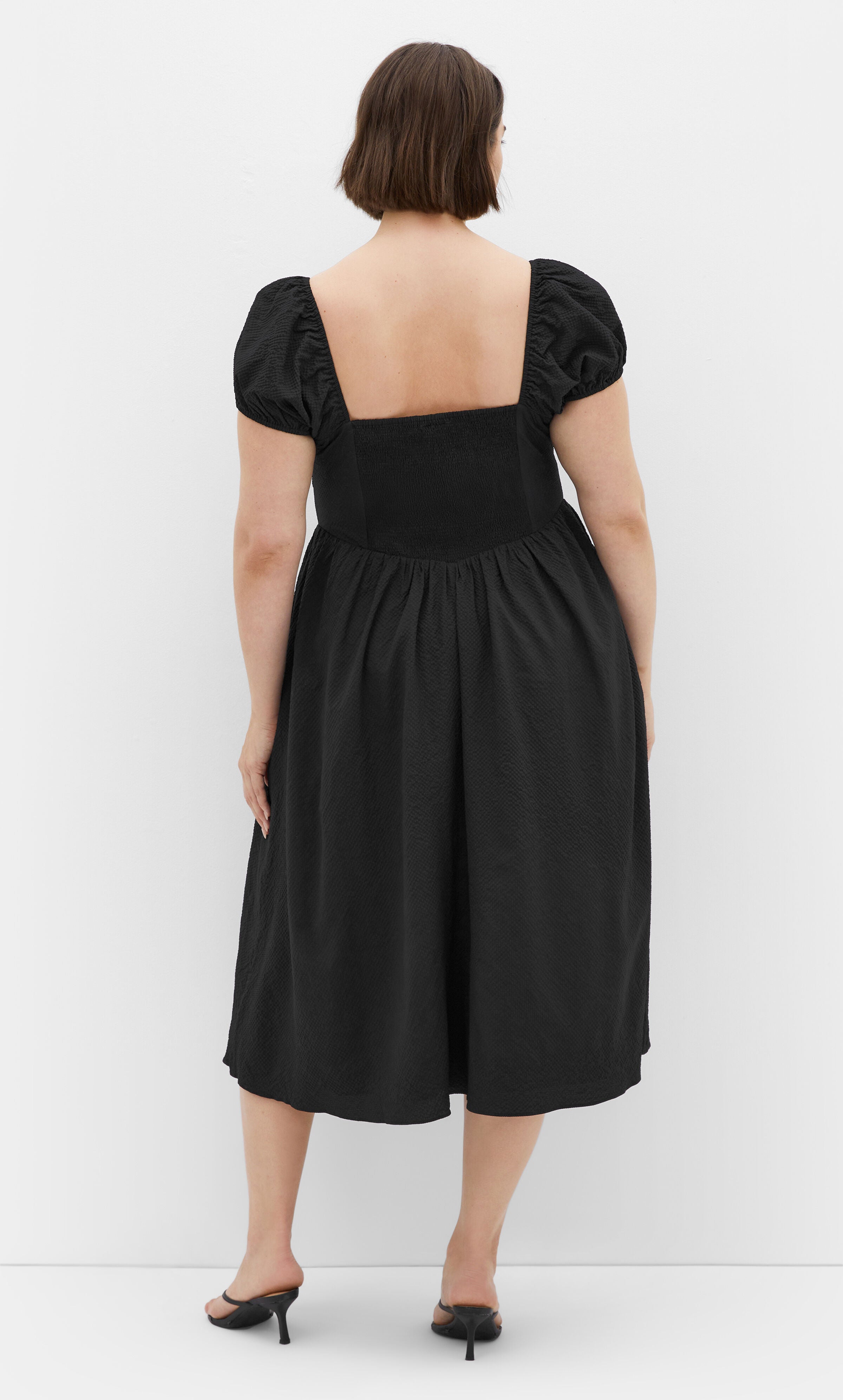 Shelby Midi Dress - black, BLACK, alternate image number 1