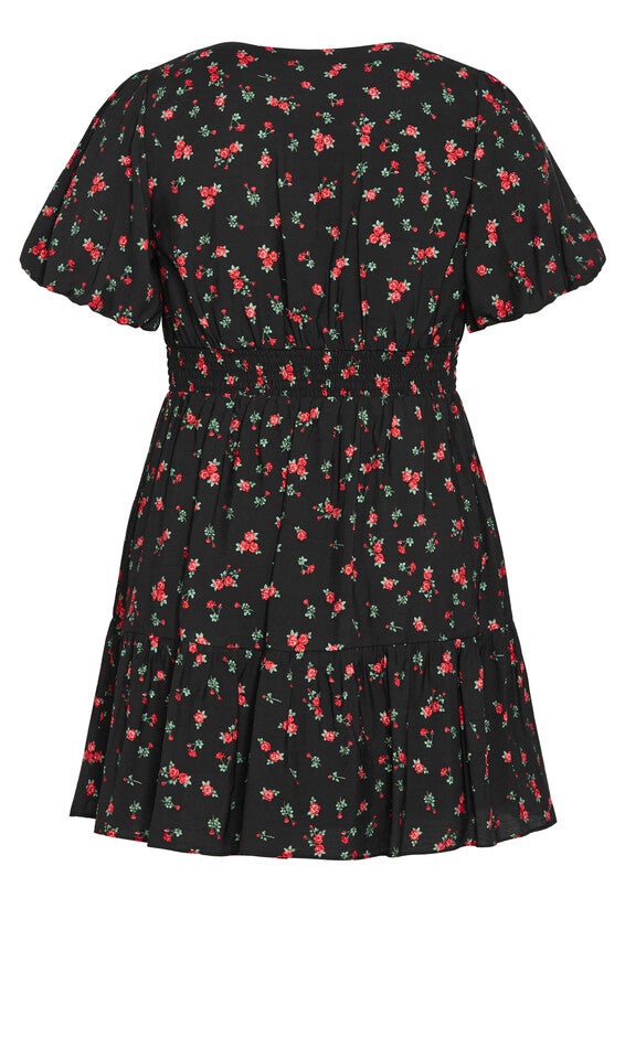Daphne Dress - black, RED, alternate image number null