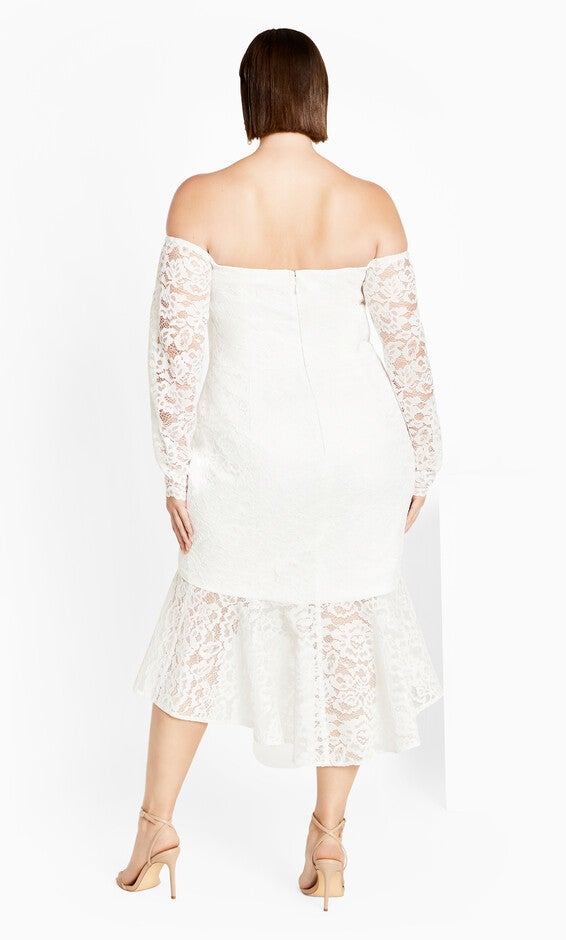 Lace Athena Dress - ivory, WHITE, alternate image number 2