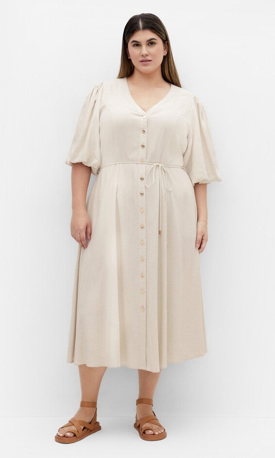Dahlia Dress - natural, NATURAL, alternate image number 1