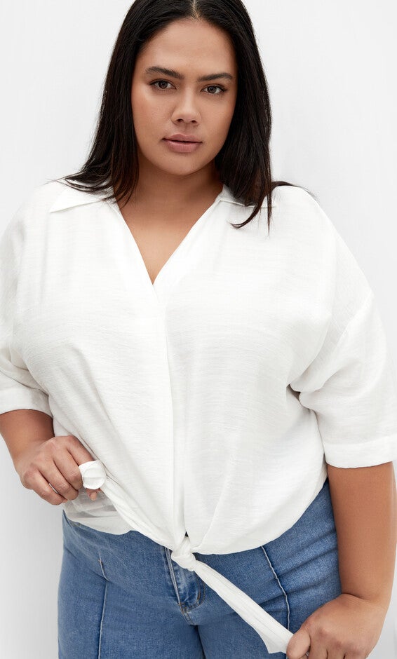 Rosie Shirt - ivory, WHITE, hi-res image number 0