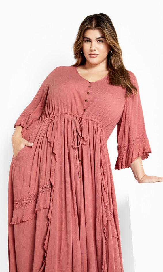 Cadence Dress - rosewood, PINK, hi-res image number null
