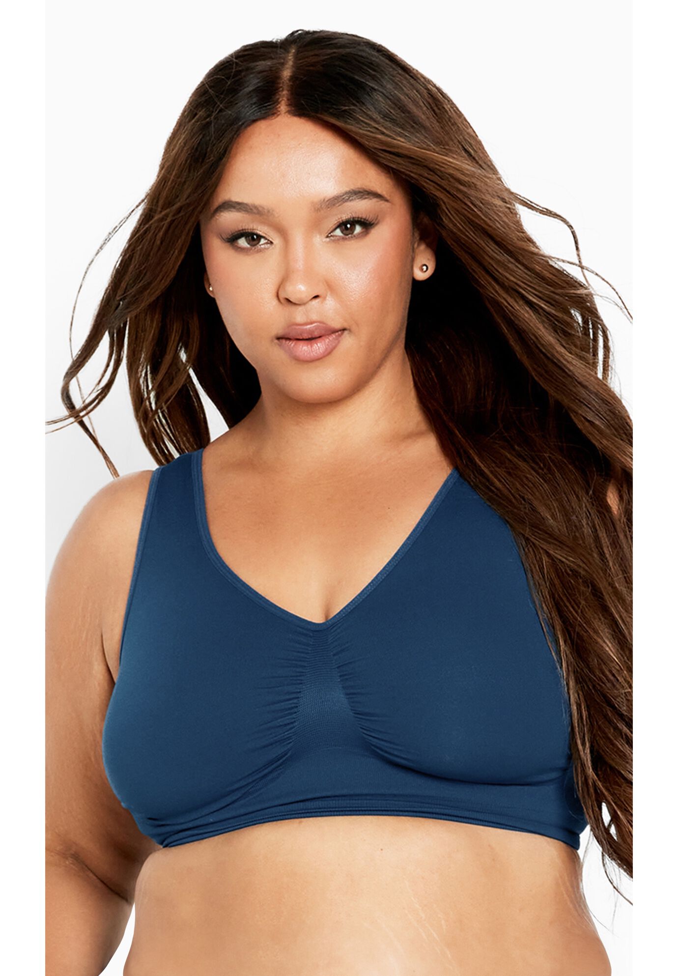 Fashion Seamless Bra, POSEIDON, alternate image number 3